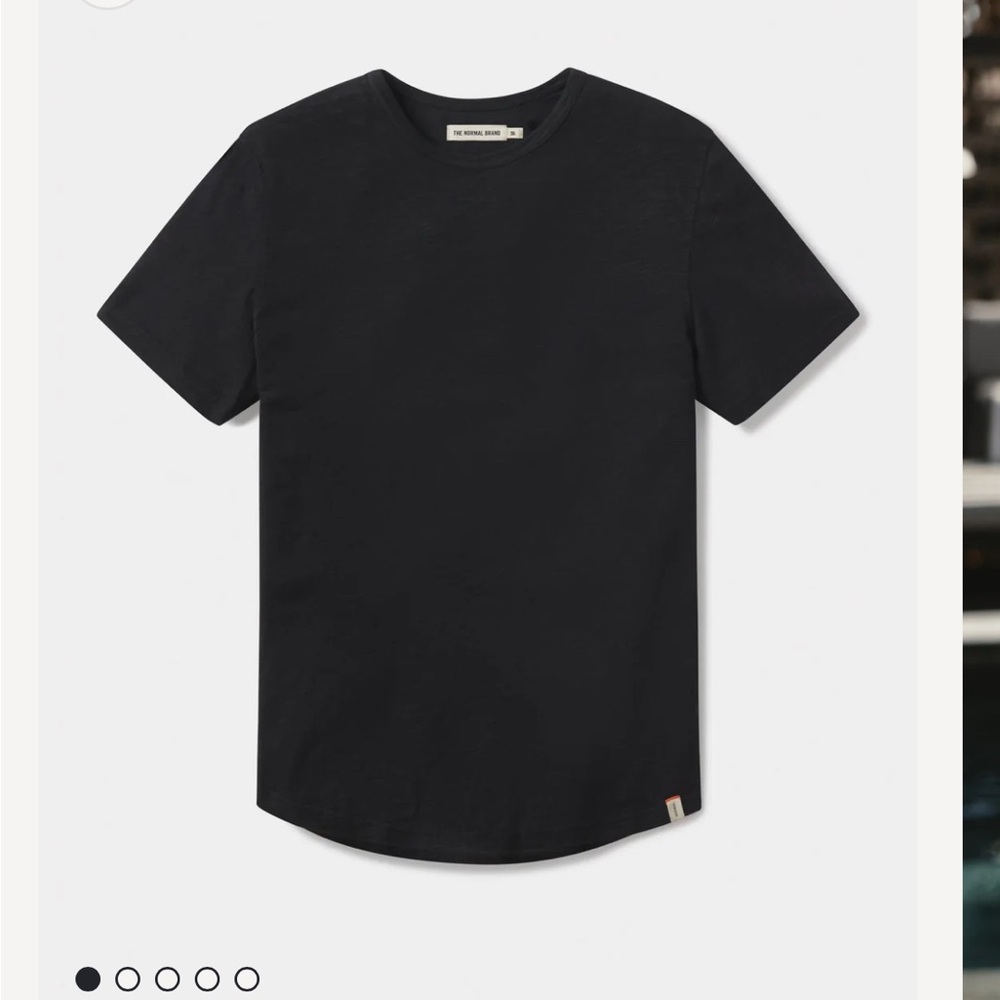 The normal brand vintage slub perfect tee Men's Black T-Shirt large